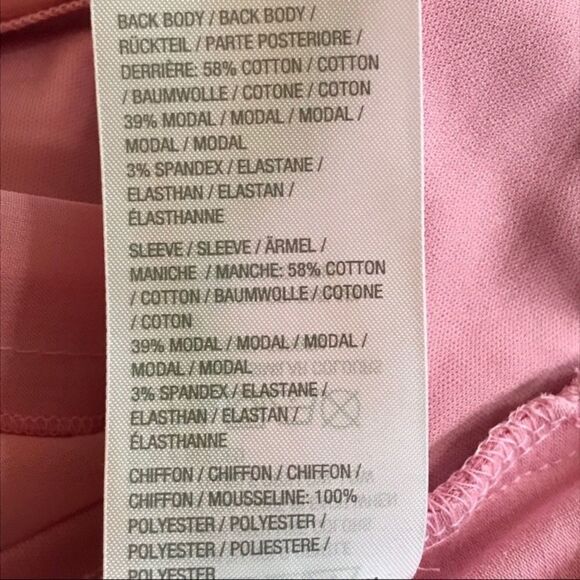 ISAAC MIZRAHI Live Waterfall Top, Pink M NWT - Picture 5 of 6